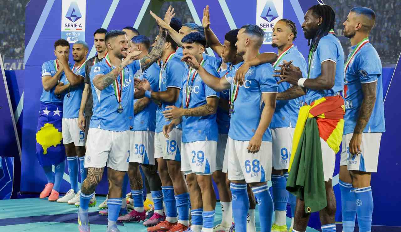 Premiazione scudetto Napoli (LaPresse) - salernosera.it