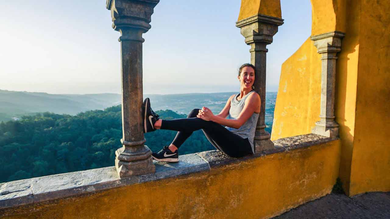 Turista al castello