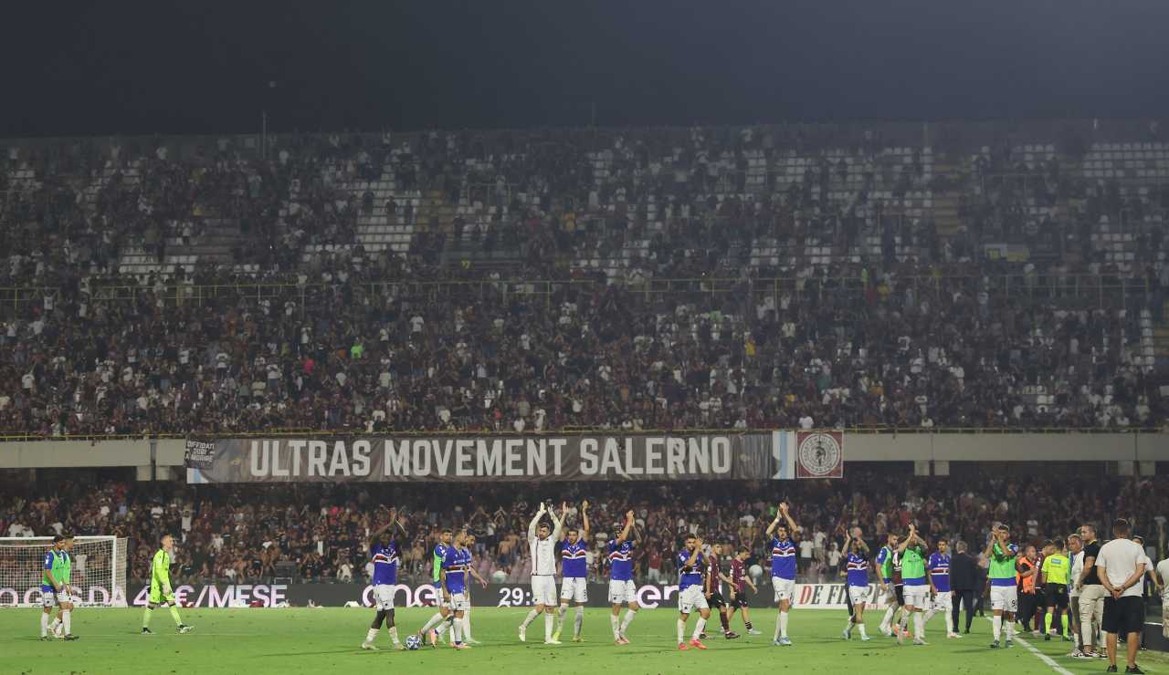 Tifosi Salernitana allo stadio Arechi (LaPresse) - salernosera.it (1)