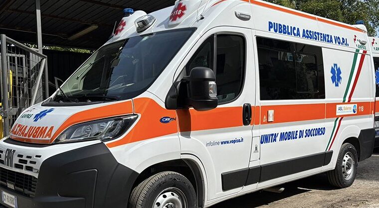 Operaio colpito da scossa elettrica a Salerno, trasportato all’ospedale Ruggi