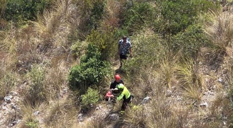 Uomini dispersi nel vallone del Marcellino salvati dai Vigili del Fuoco