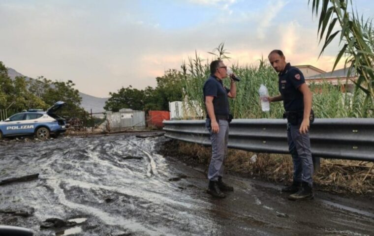 Frana a Foce a Sarno: paura dopo la bomba d’acqua