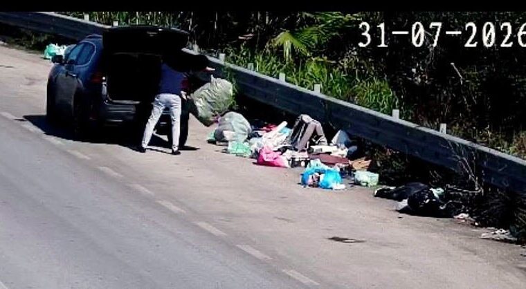 Battipaglia: telecamere sanzionano abbandoni di rifiuti in strada