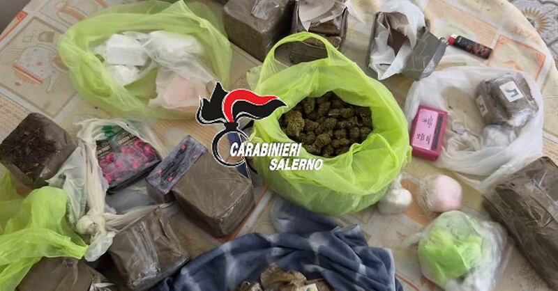 Operazione antidroga tra Capaccio e Eboli: sequestrati kg di droga e armi, arrestati due pusher