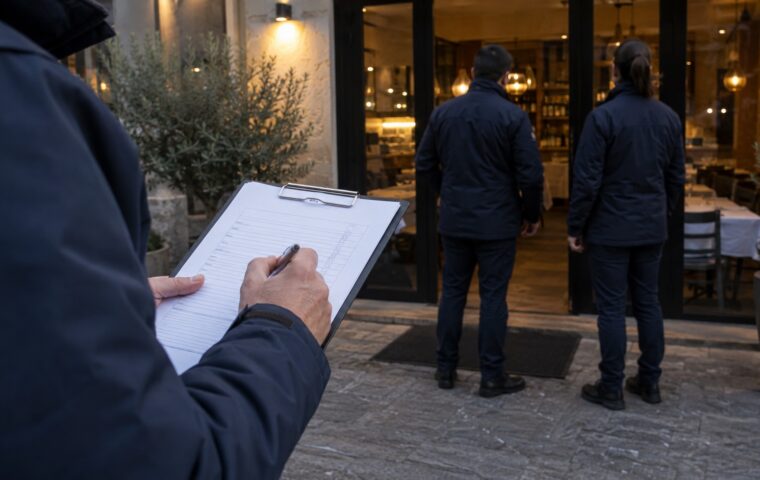 Controlli dell’Ispettorato del lavoro in un pubblico esercizio, immagine illustrativa