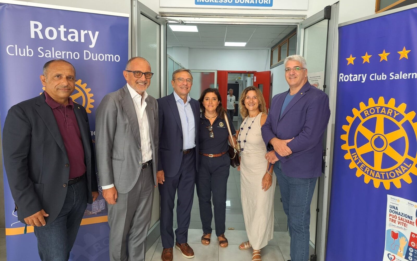 Donare sangue può salvare tre vite: i Rotary Club di Salerno si uniscono per un’iniziativa solidale