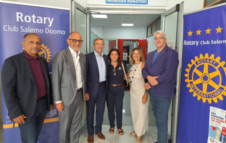 Donare sangue può salvare tre vite: i Rotary Club di Salerno si uniscono per un’iniziativa solidale
