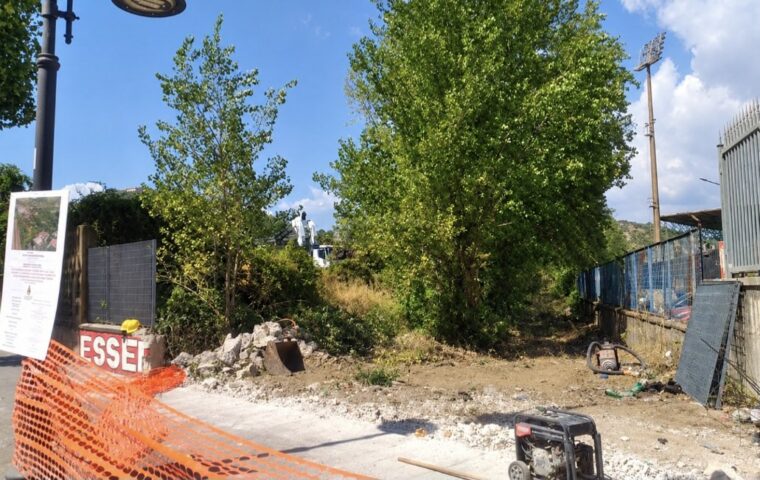 Nuova strada e parco urbano su vecchio binario a Nocera Inferiore