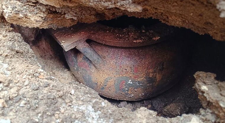 Tomba a cubo etrusca del VI secolo a.C. ritrovata a Pontecagnano Faiano