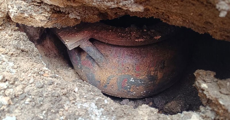 Tomba a cubo etrusca del VI secolo a.C. ritrovata a Pontecagnano Faiano