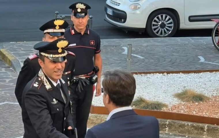 Nocera Superiore, il sindaco D’Acunzi saluta il nuovo comandante dei carabinieri Salvatore Beneduce