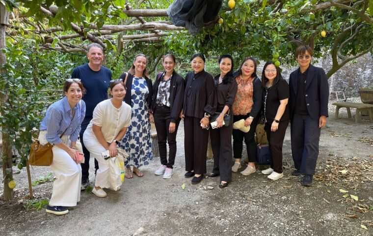 Thailandia in visita ai limoneti GIAHS di Amalfi
